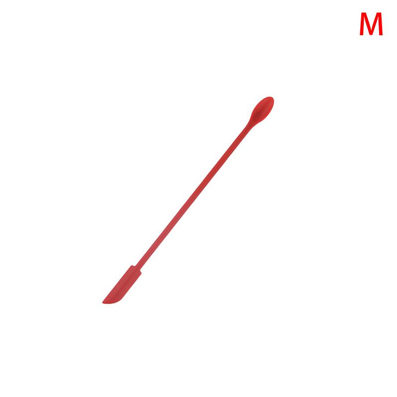 Cosmetic Bottle Silicone Mini Scraper Three Piece Set Baking Double End Two In One Spatula Jam Deep Bottle Scraper Spoon Set