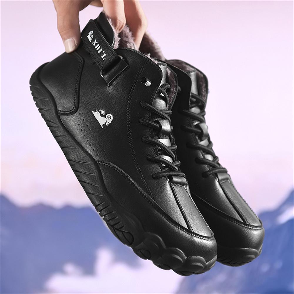 

TUINANLE Winter Barefoot Snow Boots for Men Women Keep Warm Cotton Shoes Outdoor Hiking Shoes High Ankle Boots Big Size 45 Man Sneakers 38
