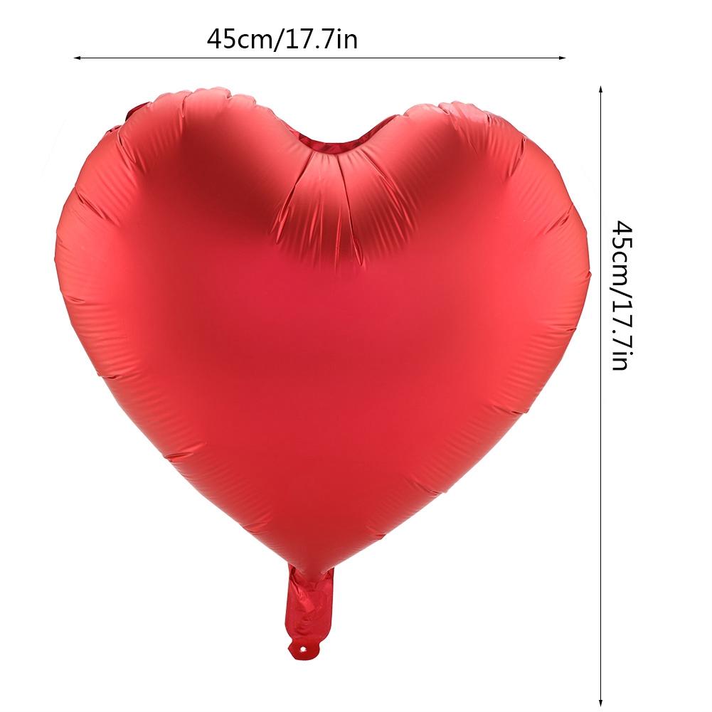 10 STÜCKE 18" Mehrfarbige Herzförmige Latexballons Hochzeitsfeier Dekor Ballon(rot)