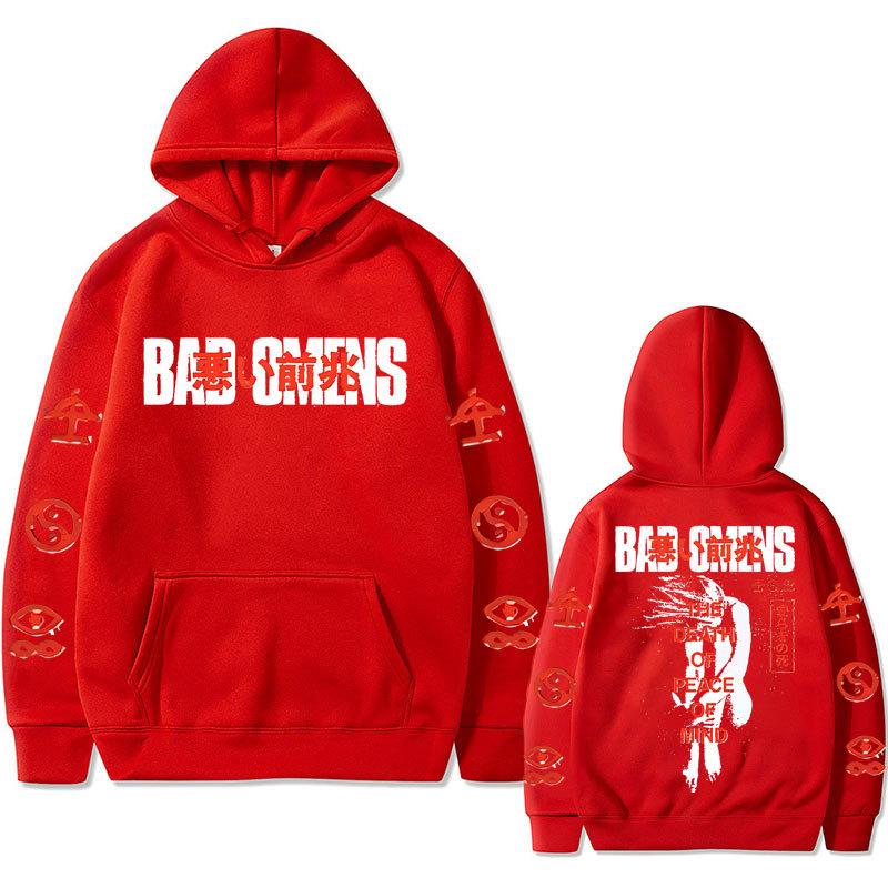 Bad Omens Band Tour 2023 American Music Hoodie Autumn Winter Fleece Streetwear Tops