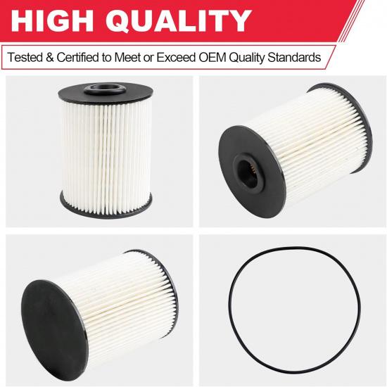 5.9 Cumm Fuel Filter (2Pcs) Fits For 2000-2009 Dodge Ram 2500 3500 5.9L Cumm Turbo Diesel Replaces# 68001914AA, 68001914AB, 5015581AA, 5015581AB,