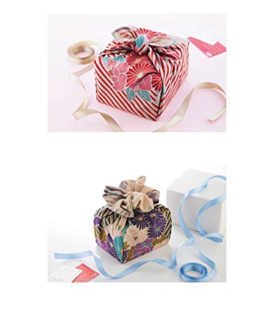Noren Small Retro Flower Furoshiki Perfect for Wrapping Lunch Eco Made in Machine Gift Retro (50cm) - Boxes, Bags, 100% Cotton, Japan, Washable,