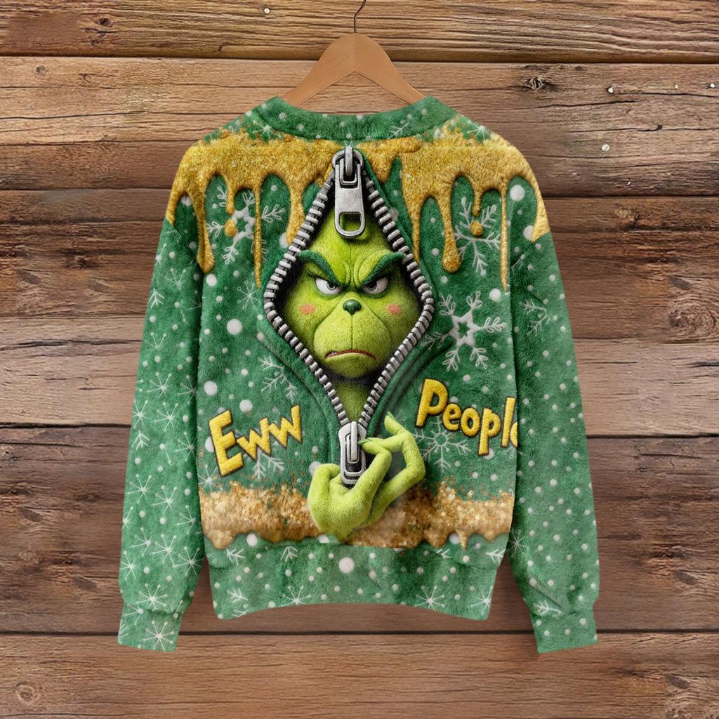 Women's Fleece Hoodie Long-Sleeve Round  Neck Casual Comfortable Loose-Fit Lightweight Women's Hoodie