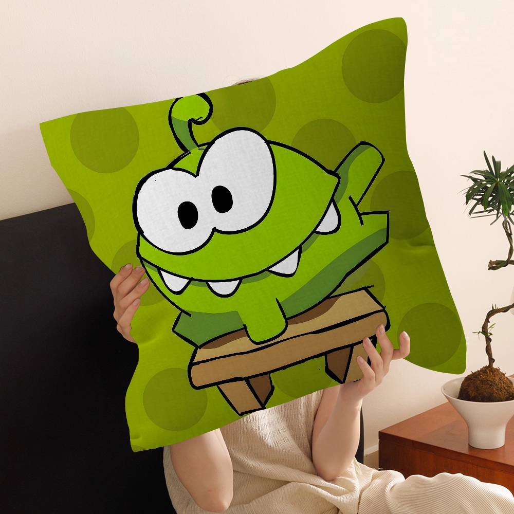 Cartoon oOm cute nNomm Pillow Gifts Home Office Furnishings Bedroom Sofa Car Cushion Cover case xcm