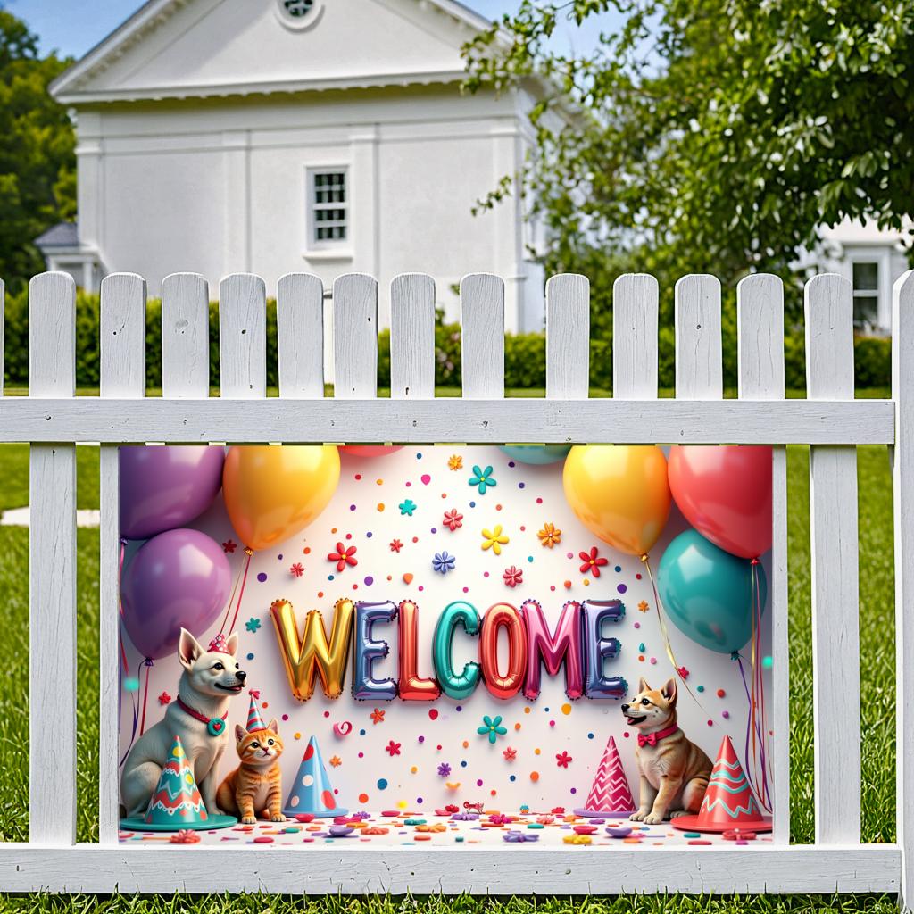 Backdrop Featuring Party Banner Decoration Backdrop Material Banner For Welcome Party Party Events