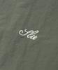 Slit Studio Lettering Windbreaker Jacket Khaki