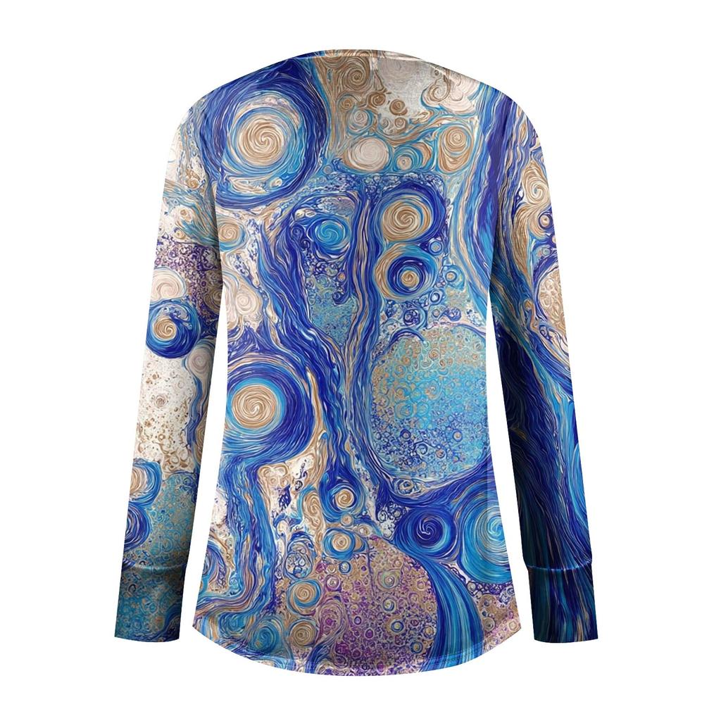 Dámská nadměrná mikina s grafickým svetrem, dlouhým rukávem, spuštěnými rameny, kulatým výstřihem, topy, vintage oblečení