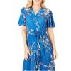 Mela London Womens/Ladies Floral V Neck Flutter Wrap Dress