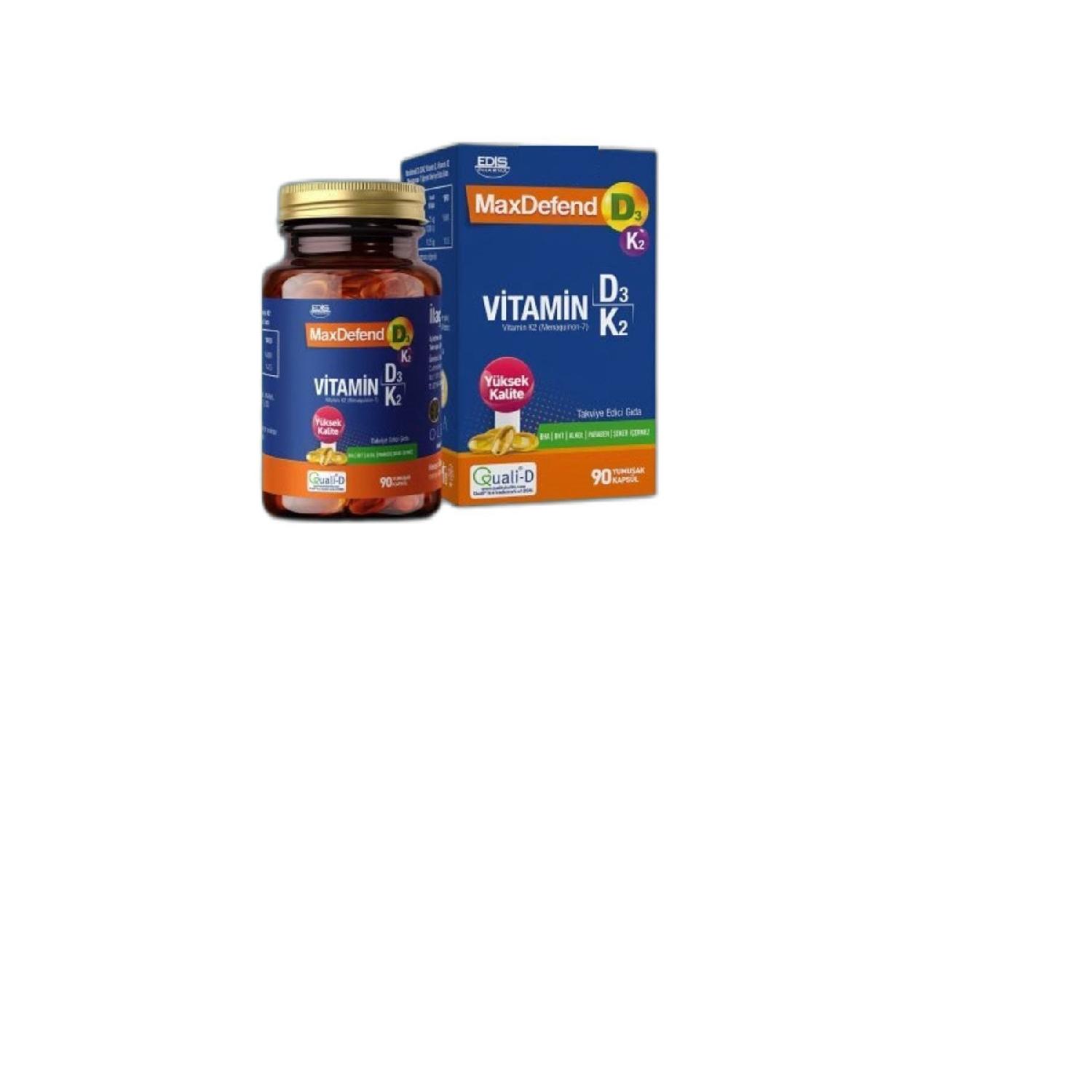 

Maxdefend Vitamin D3 K2 90 Soft Capsule