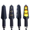 2/4PCS Led Motorcycle Blinkers Turn Signal Lamp Flashing Lights Amber Flashers Waterproof Bendable Motorbike Scooter