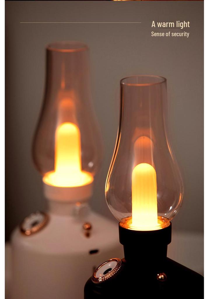 Retro USB Rechargeable Humidifier and Aroma Diffuser with Night Light