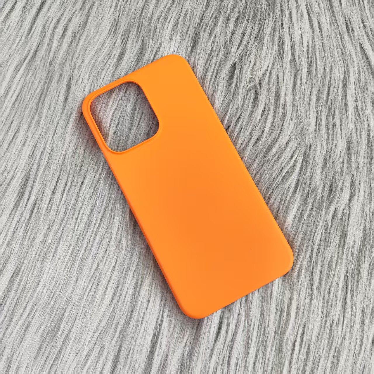 

Тонкий матовый твердый ПК чехол для защиты телефона для OPPO Reno 14 Pro, противоударная однотонная задняя крышка для Reno 14Pro Oppo Reno14 оранжевый