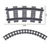 Şehir Yaratıcı Trenler Esnek Raylar Çatallı Düz Eğri Raylar Makas Yapı Taşı Tuğlalar Çocuklar İçin Yüksek Teknolojili Oyuncaklar