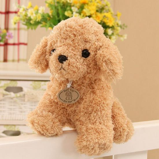 Curly Teddy Dog Plush Doll - Children's Birthday Gift Ragdoll Toy