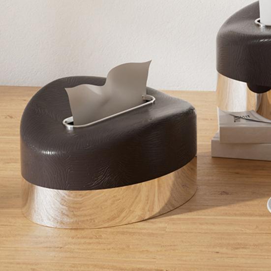 Yousheng Tissue Box Cover Rounded Corners Tissue Box Holder Spring Support Tissue Dispenser for Home Living Room Bedroom Office Use