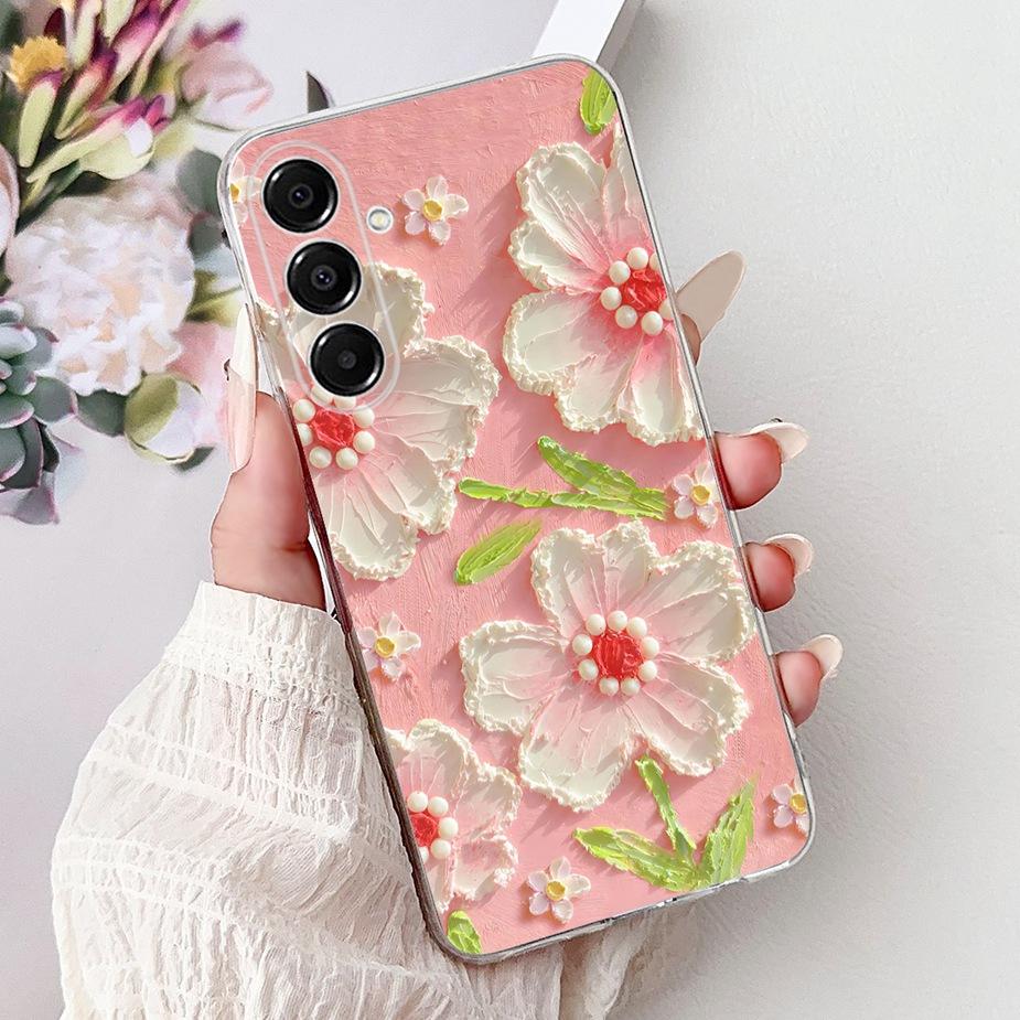 For Samsung Galaxy A17 5G Case SM-A176B New Cat Butterfly Painted Cover Soft Slim Phone Case For Samsung A17 A 17 5G Fundas Bags