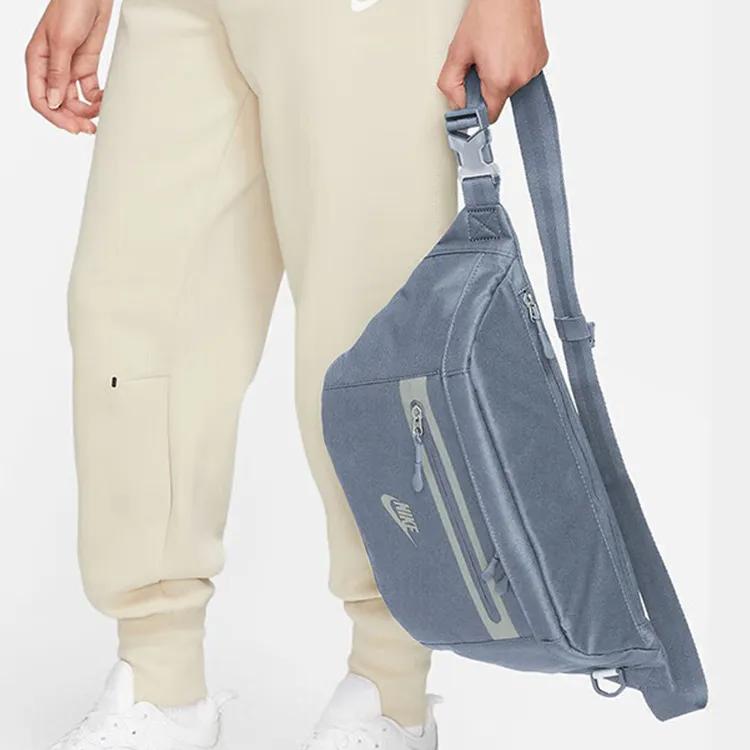 Nike Polyester Crossbody Bag , Sling Bag , Fanny Pack Regular Unisex Gray Blue (Unisex) Fanny Packs DN2556 493