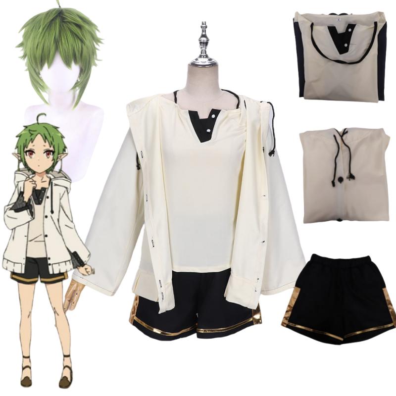 

Аніме Mushoku Tensei Jobless Reincarnation Sylphiette Greyrat Cosplay Jackets Short Soutfit Halloween Carnival Party Costumes L-(Costume+Wig)