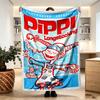 Pippi Longstocking Print Blanket - Soft & Comfortable, for Bedroom, Travel, Sofa, Home Decoration - Birthday Christmas Gift for Friend