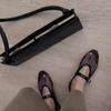 Korean version niche mesh ballet women's shoes spring and summer new breathable hollow retro flat-soled single shoes sandals fishing net shoes
