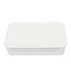 Pizza Dough Proofing Box PP Stackable Pizza Dough Tray Food Storage Container with Lid for Fridge Home Kitchen White