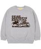 UNION GARMENTS [Fleece-Lined] Archiving Oversized Sweatshirt Gray