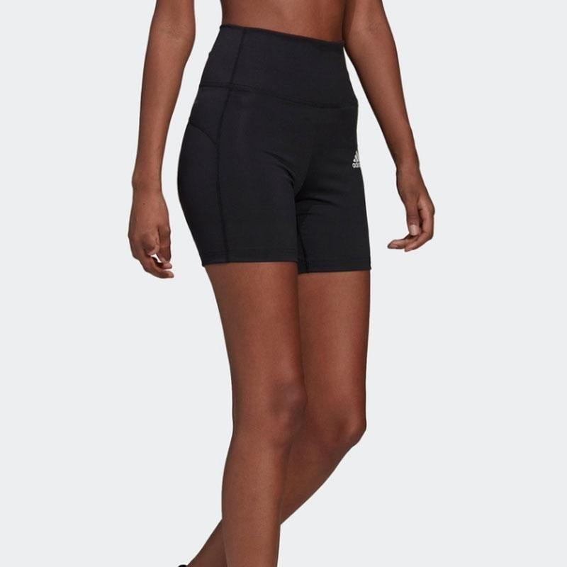 Adidas Solid Color Quick-Dry Tight Training Shorts Women Shorts Black HE9263