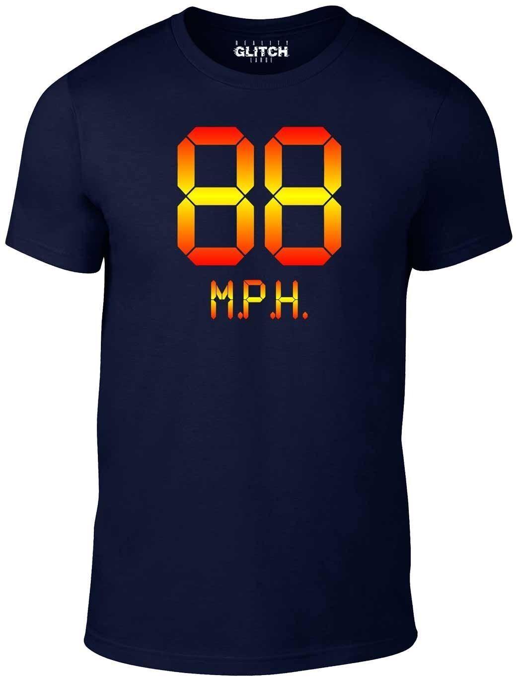 88mph Men s T-Shirt Mens Womens Tees Top - Movie Inspired Future Marty Back to the Mcfly Film 4XL
