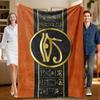 1 Piece Egyptian Hieroglyphs-themed Fleece Blanket, Ideal for Sofa, Bed, Office; Perfect Gift for Family, Friends, and Holidays.
