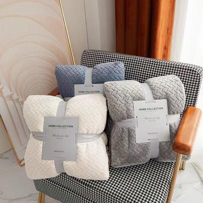 Thickened Flannel Wheat Ear Blanket for Office & Air Conditioning Use