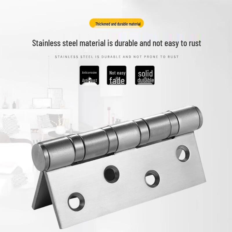 Junceng 304 Stainless Steel Silent Bearing Butt Hinge