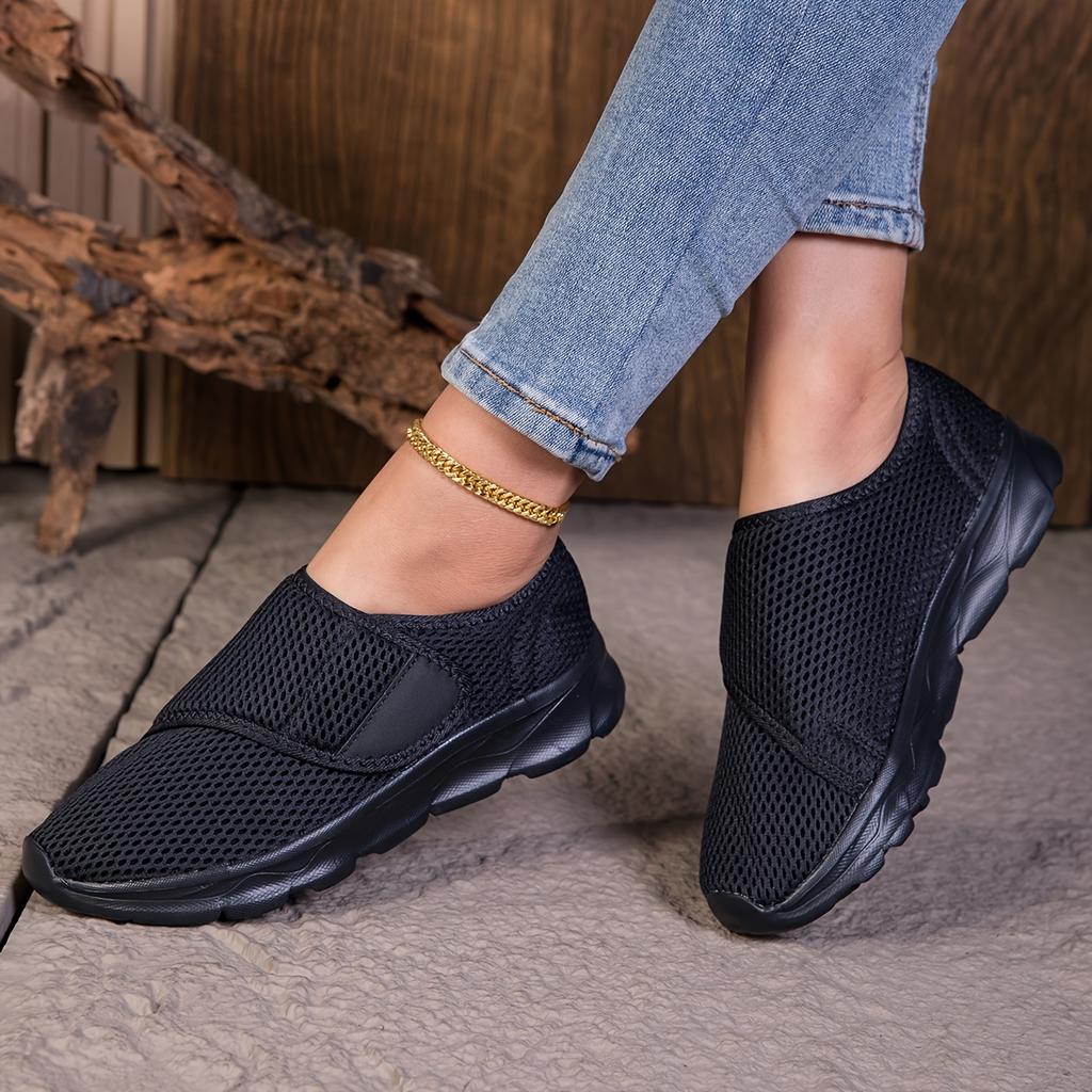 Women's Orthopedic Walking Shoes for Wide Feet & Swollen Feet - Adjustable Straps, Soft Fabric Upper, Breathable -Friendly Sneakers with MD Sole