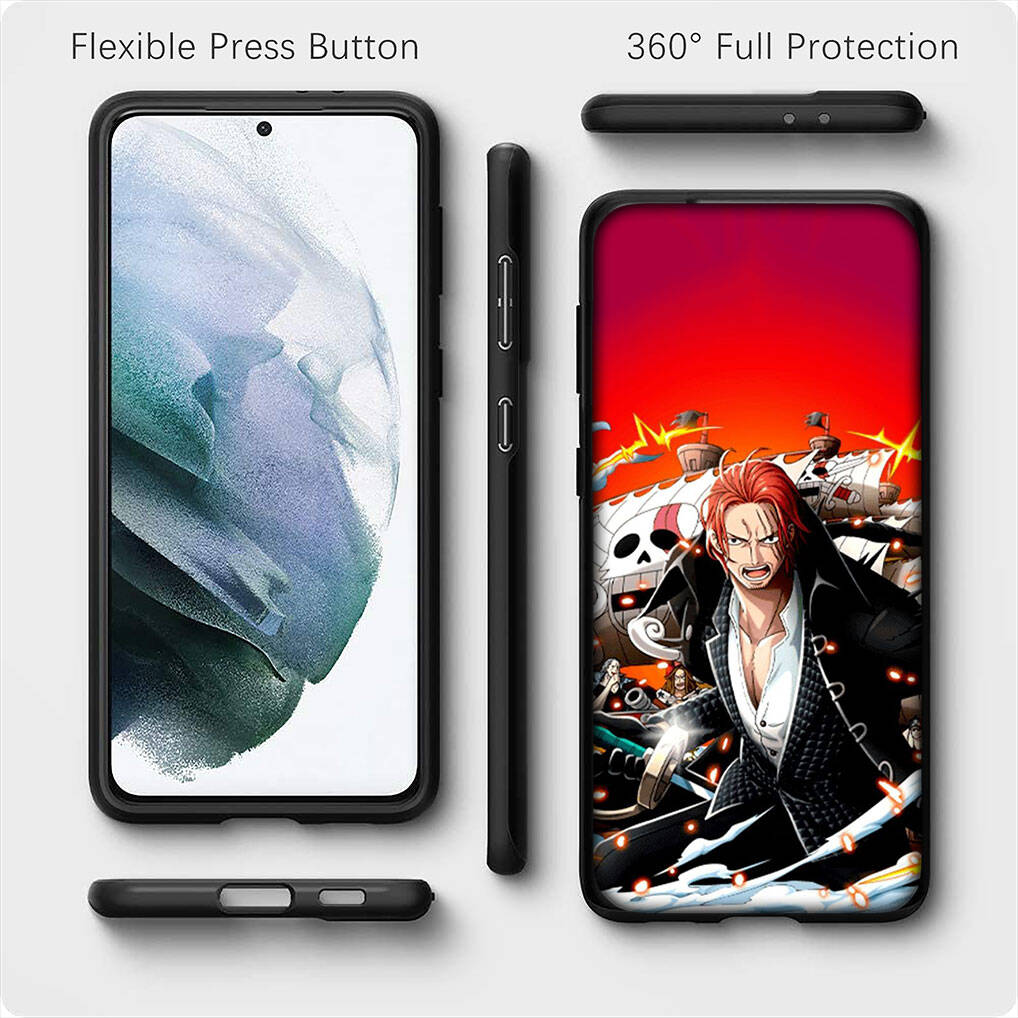 Für Motorola Moto Edge 70 60 50 G54 G86 Samsung Galaxy S25 iPhone 17 16 15 Xiaomi Redmi Note 14 13 Pro Max Hülle Rotschopf Shanks Luffy One Piece Cover