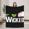 Wicked  Warm Soft Blanket  Kids Plush Bedding Throws Funny Bedroom Flannel Bedspread Sofa Bed Cover