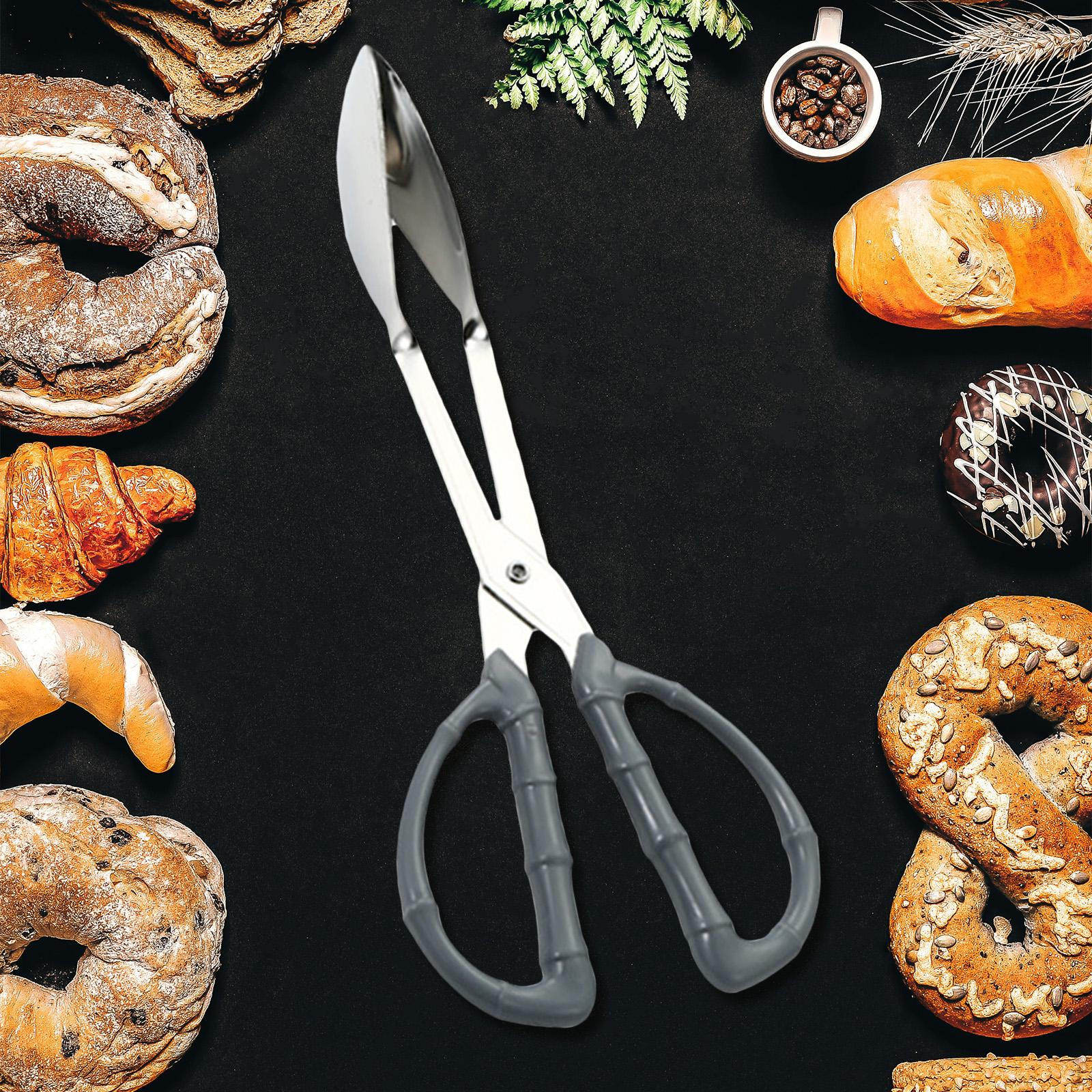 

Щипцы для приготовления шведского стола, кухонные ножницы для сервировки еды, щипцы из нержавеющей стали, 10 дюймов, с противоскользящим покрытием Style A