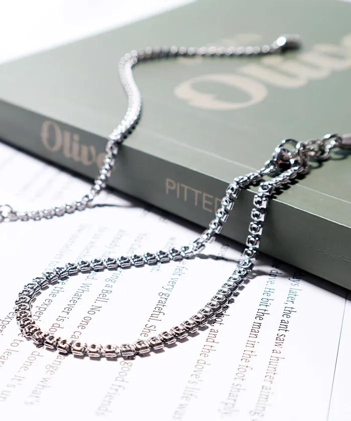 3.2u Square Chain Bracelet (PLT-BR-116_SV)