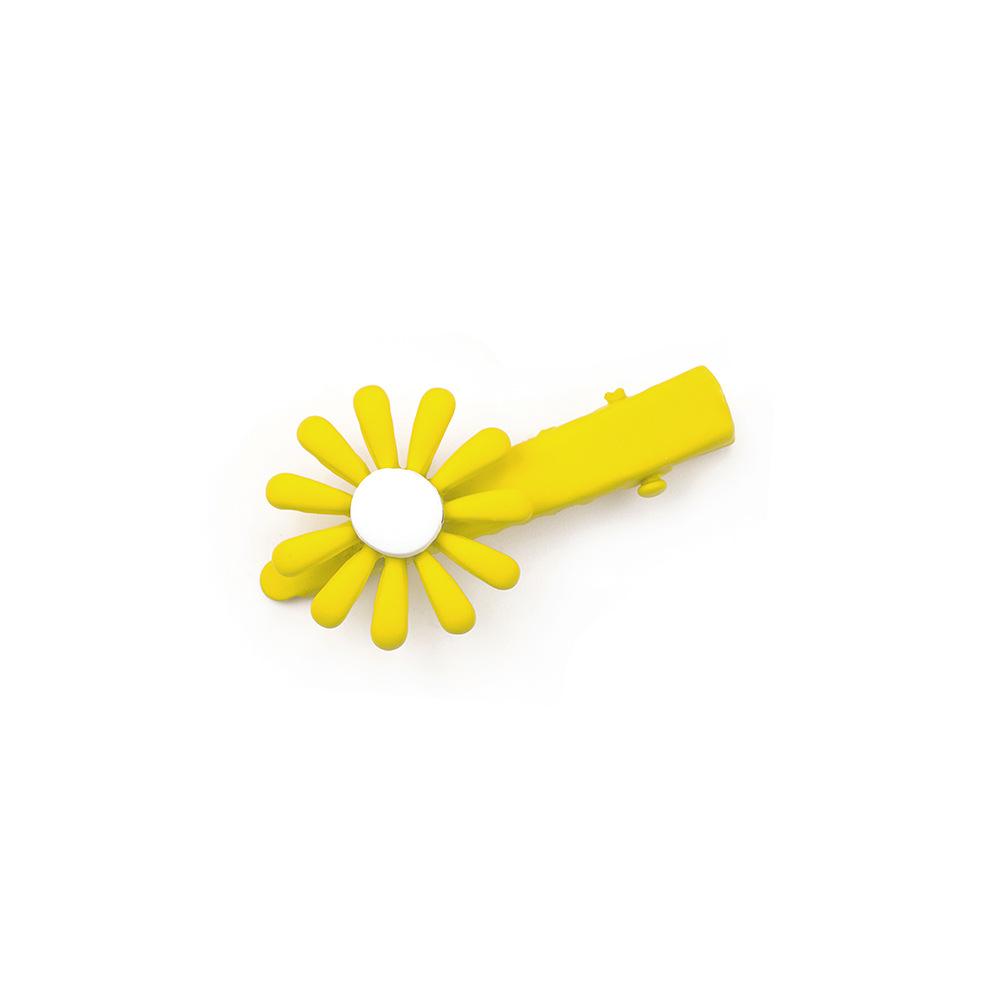 Hyunya Candy Color Frosted Daisy Flower Hairpin, Color Fresh Word Clip Duck Bill Clip Edge Clip Bangs Clip