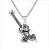 Nouveau Collier Crâne Ethnique Guitare Horreur Rétro Moto Pendentif pour Hommes et Femmes