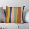 Stripe Boho Rust Mustard Blue Blush Square Pillowcase Polyester Linen Velvet Creative Zip Decor Car Cushion Cover