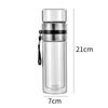 400ML Double Layer Tea Water Bottle High Borosilicate Glass Tea Cup With Filter Infuser Tumbler Drinkware Set