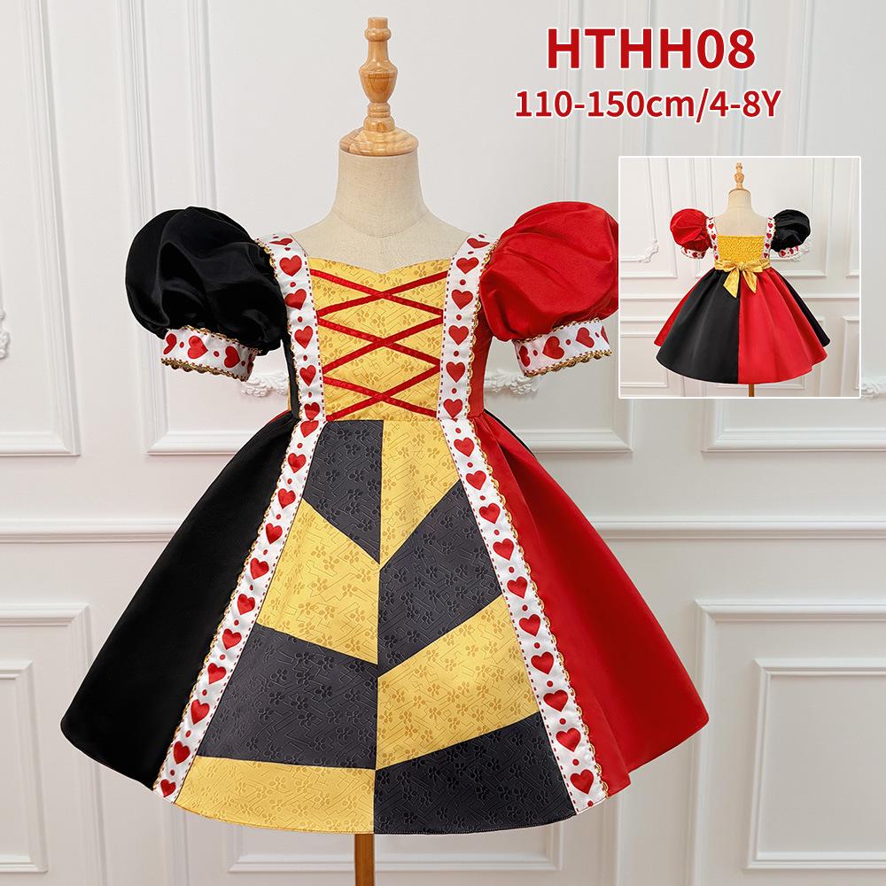 Rochie Cosplay Fete Regina Inimilor pentru Joc de Rol Alice în Țara Minunilor