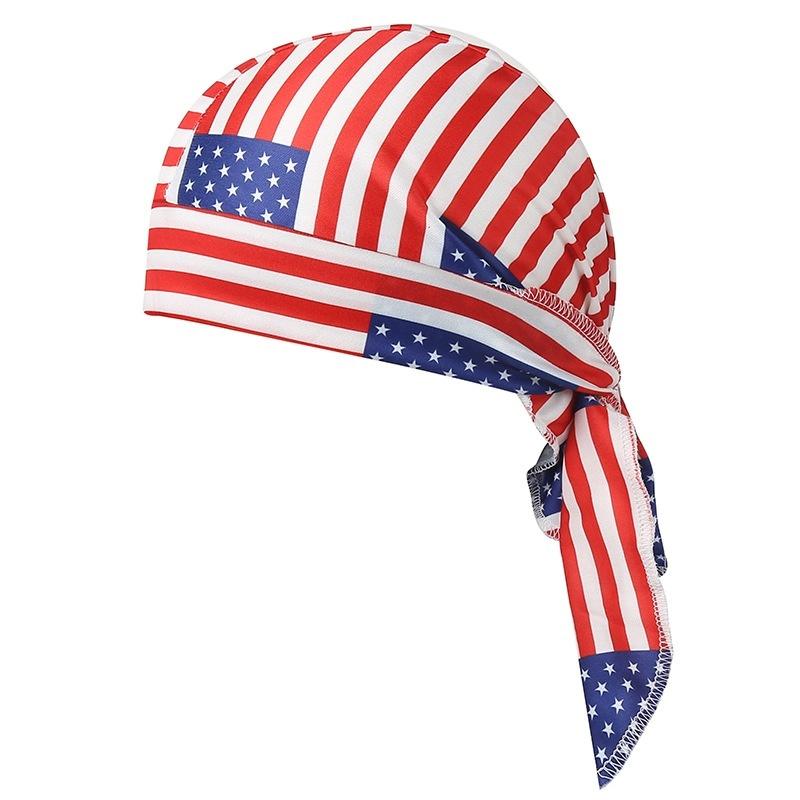 Printed Bandana Headband Sweat Absorbent Soft Pirate Hat for Men Outdoor Cycling Mountaineering Travel