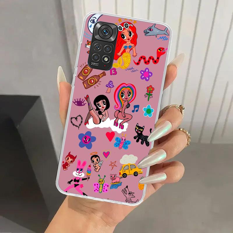 Karolg M-Manana Sera B-Bonito Phone Case for Xiaomi Redmi Note 15 14 14S 13 12S 12 Pro 11S 11 Plus 11T 11E 10S Soft Funda Print