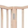 Foldable Dog Gate with Door 6 Panels 300 cm Poplar Wood