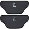 SUVVNE Kick Guards for Toyota Crown 35 Back Seat Protectors with Embroidered Prevent Staining and Interior Parts for Driver and Passenger Set of 2