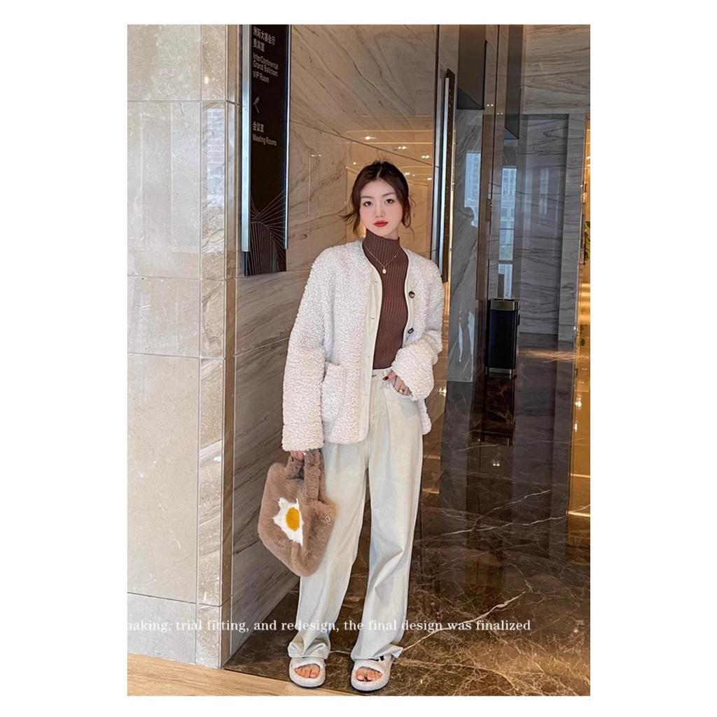 Half Height Collar Vertical Striped Sweater Base Shirt, Women's Spring and Autumn Long Sleeved Top, Inner Knit Sweater