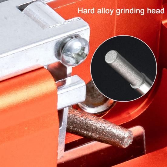 1 Set Chainsaw Sharpener Kit with 3/5/10 Sharpening Rods Portable Hand Crank Chainsaw Sharpening Jig Tools Kit with Sharpening Heads