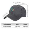 Hummingbird Print Washed Baseball Cap Adjustable Cotton Vintage Distressed Duckbill Hat Casual