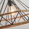 Lighting Metal Diamond Lampshade for Pendant Light Lamp Holders Black Hanging Farmhouse