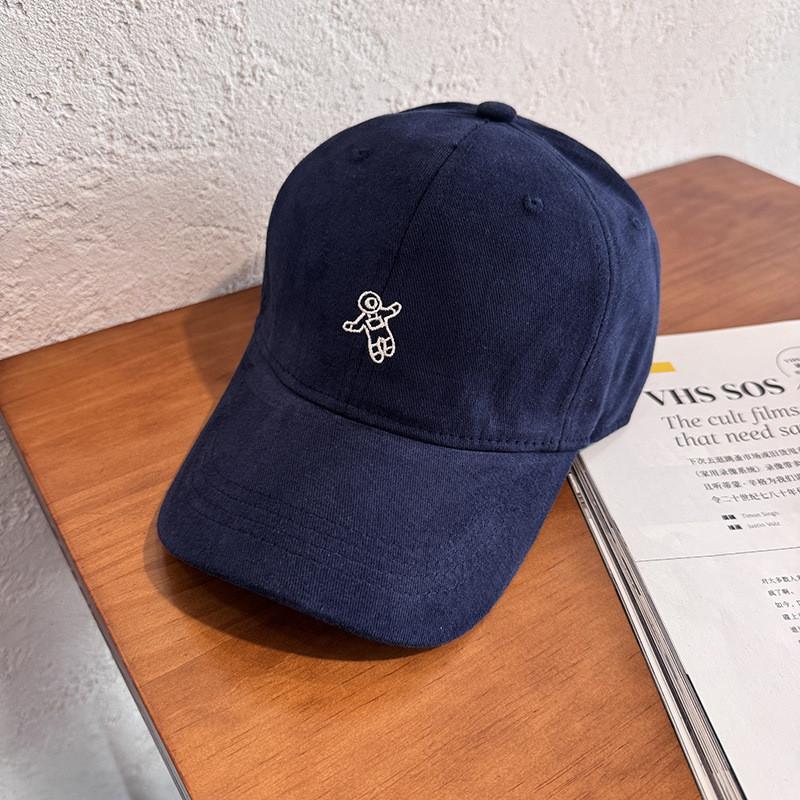 Casual Cotton Twill Embroidered Baseball Hat Sun Protection Cap With Curved Brim